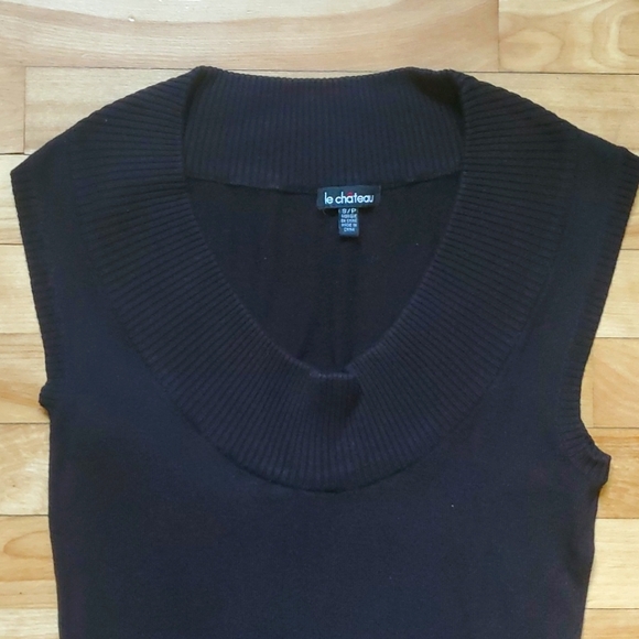 Le Chateau Sleeveless Sweater Dress - Picture 3 of 7